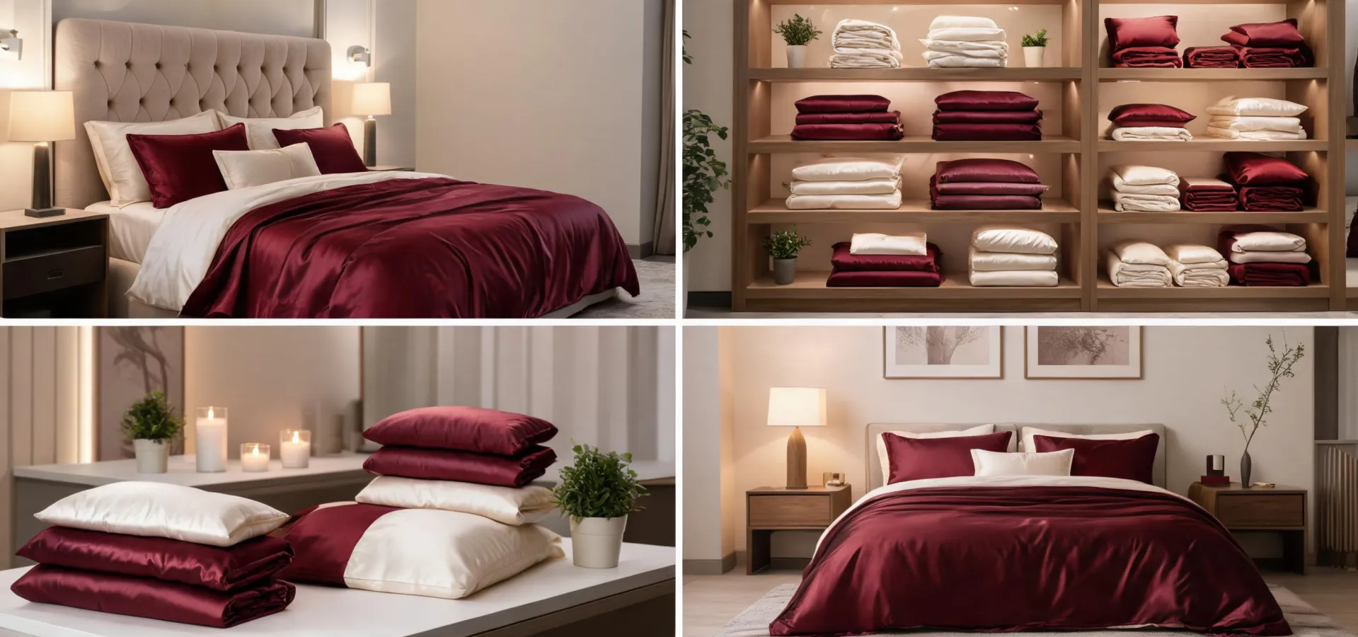 Lilysilk bedding used across bedroom hospitality and gifting settings